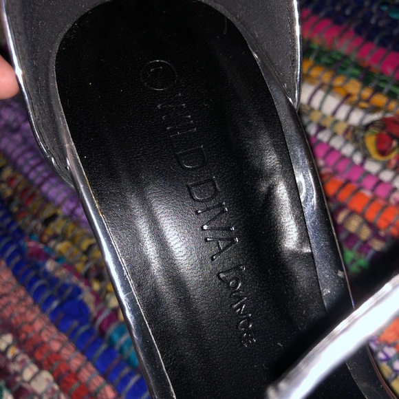 Silver Rhinestone Heels - Picture 3 of 3